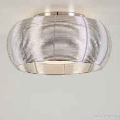 Straluma Plafondlamp-plafonnière glas en chroom> Draadlampen|Woonkamerlampen