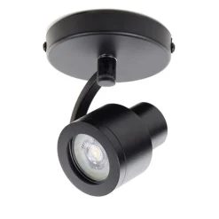 Straluma Plafondspot Alto 1l zwart gu10> Plafondlampen|Opbouwspots