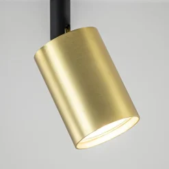 Straluma Plafondspot Bounce enkel rond zwart/goud><noscript><img width=