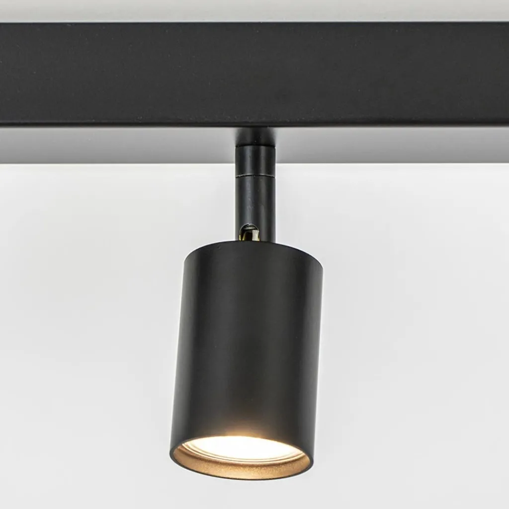 Straluma Plafondspot Bounce 3L balk zwart> Plafondlampen|Opbouwspots