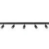 Straluma Plafondspot Bounce 5L 130cm zwart> Opbouwspots|Design Verlichting
