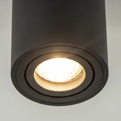 Straluma Plafondspot cilinder zwart verstelbaar gu10><noscript><img width=