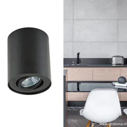 Straluma *Plafondspot cilinder zwart verstelbaar><noscript><img width=