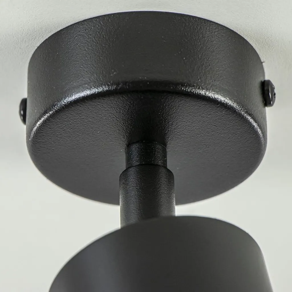 Straluma Plafondspot enkel zwart gu10> Plafondlampen|Opbouwspots