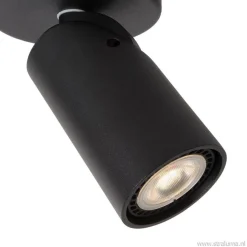 Straluma Plafondspot enkel zwart incusief GU10 dim to warm><noscript><img width=