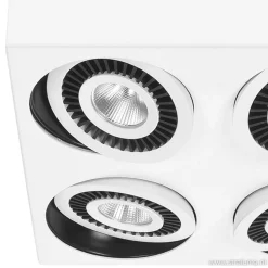 Straluma Plafondspot Eye 4L wit/zwart 3000k><noscript><img width=