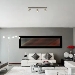 Straluma Plafondspot Halo 3L balk rvs gu10><noscript><img width=