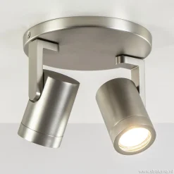 Straluma Plafondspot Halo 2L rond rvs> Opbouwspots|Keukenverlichting