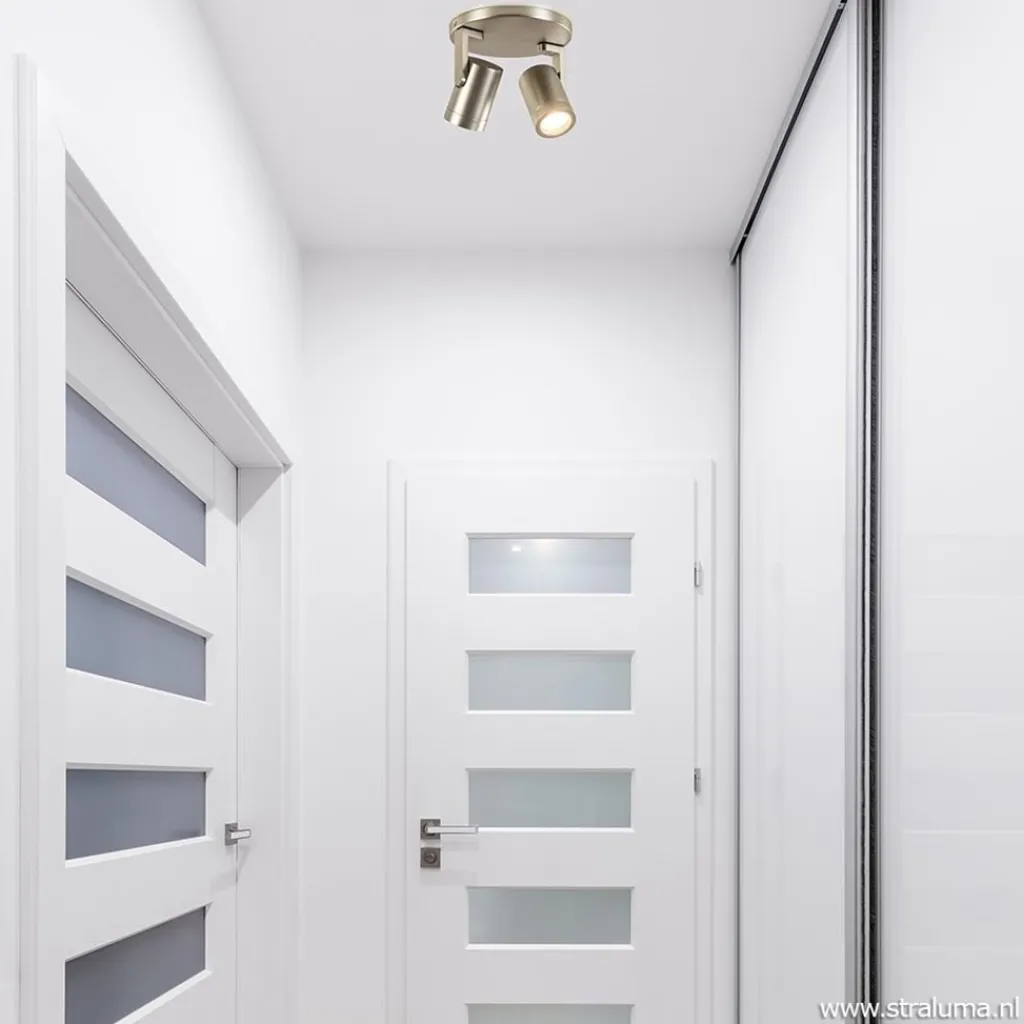 Straluma Plafondspot Halo 2L rond rvs> Opbouwspots|Keukenverlichting