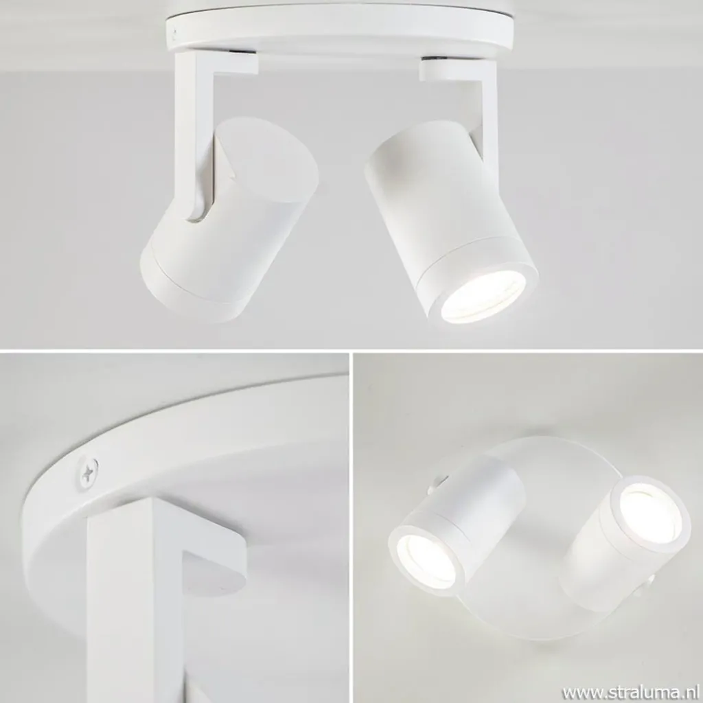 Straluma Plafondspot Halo 2L rond wit> Opbouwspots|Keukenverlichting