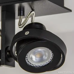 Straluma Plafondspot 3L op balk zwart gu10 incl.><noscript><img width=