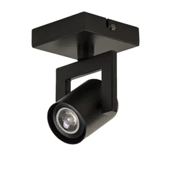 Straluma Plafondspot 1L zwart incl.gu10> Plafondlampen|Opbouwspots