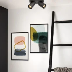 Straluma Plafondspot 2-lichts gunmetal incl. gu10><noscript><img width=