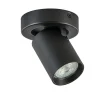 Straluma Plafondspot Oliver enkel tube zwart gu10> Wandlampen|Opbouwspots