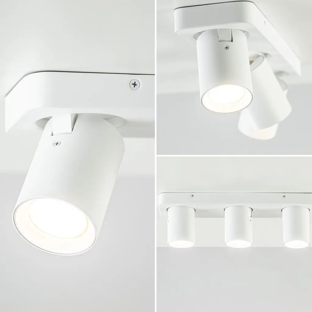 Straluma Plafondspot Oliver 3L balk wit gu10> Opbouwspots|Keukenverlichting