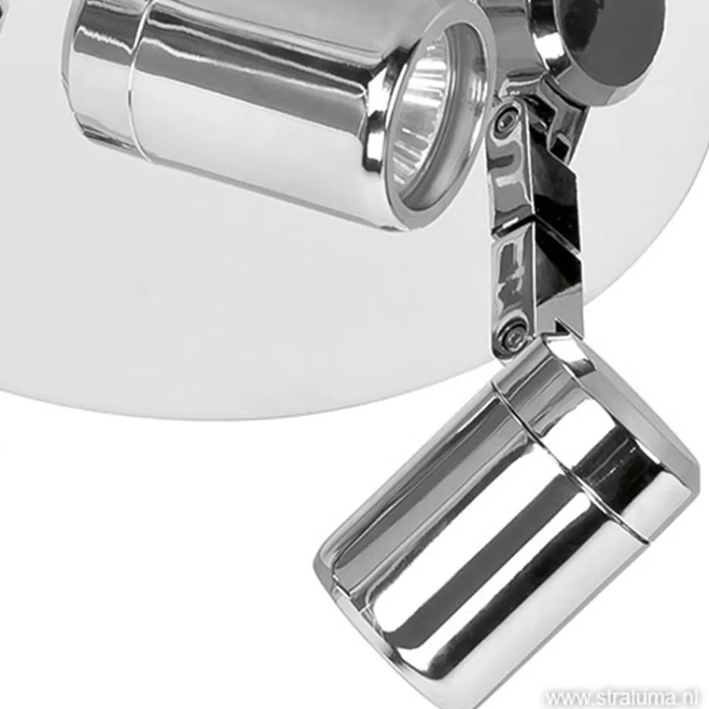 Straluma Plafondspot Rain 3l rond chroom IP44> Opbouwspots|Keukenverlichting