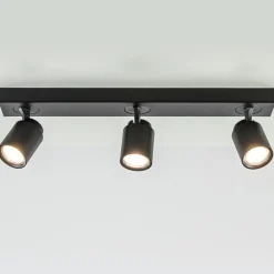 Straluma Plafondspot Razza 3L balk zwart gu10> Opbouwspots|Keukenverlichting