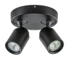 Straluma Plafondspot Razza 2L rond zwart gu10> Opbouwspots|Slaapkamerlampen