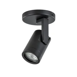 Straluma Plafondspot rond enkel zwart ex.gu10> Opbouwspots|Woonkamerlampen