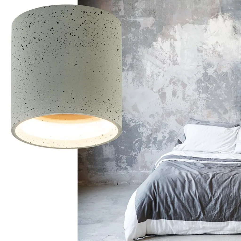 Straluma Plafondspot Shy cilinder beton> Plafondlampen|Opbouwspots