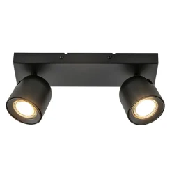 Straluma Plafondspot Solare 2l balk zwart> Plafondlampen|Opbouwspots