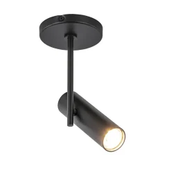 Straluma Plafondspot Trend enkel zwart gu10 mini> Opbouwspots|Woonkamerlampen