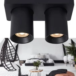 Straluma Plafondspot tube 2-L zwart incl.gu10 dtw><noscript><img width=