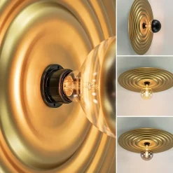 Straluma Plafond/wandlamp Saturn 56cm matgoud><noscript><img width=