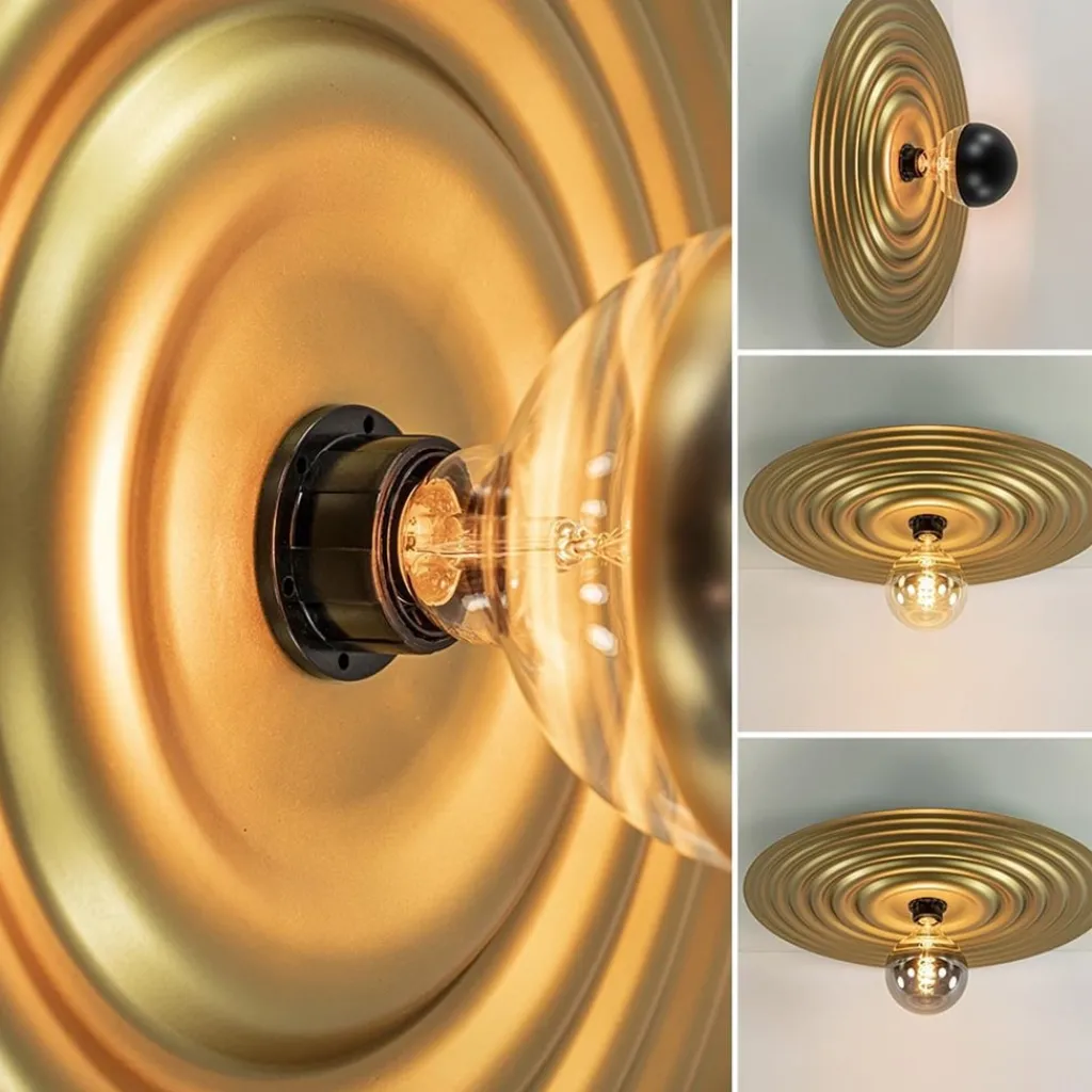 Straluma Plafond/wandlamp Saturn 56cm matgoud> Plafondlampen|Wandlampen