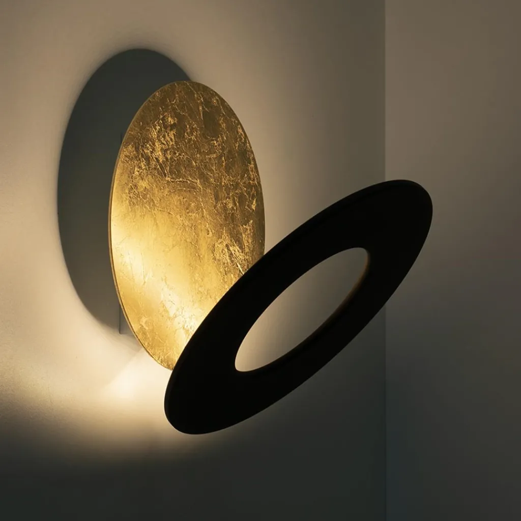 Straluma Plafond/wandlamp Vera 21 goldleaf/zwart> Plafondlampen|Wandlampen