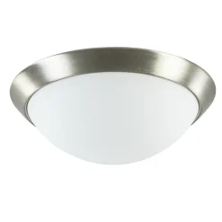 Straluma Plafonnière modern met staal en glas> Plafonnières|Woonkamerlampen