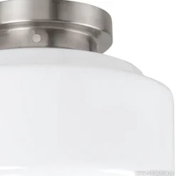 Straluma Plafonnière retro opaal glas/staal><noscript><img width=