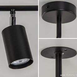 Straluma Rail zwart 5-lichts 160cm gu10><noscript><img width=