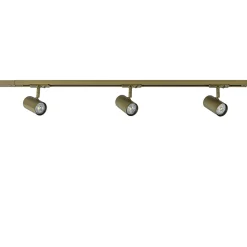 Straluma Railsysteem set 1 m met 3 GU10 spots brons> Plafondlampen|Opbouwspots