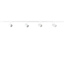 Straluma Railsysteem set wit inclusief 4 spots tube> Opbouwspots|Woonkamerlampen