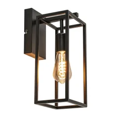 Straluma Rechthoekige wandlamp mat zwart frame> Wandlampen|Industriële Verlichting