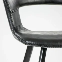 Straluma Retro barkruk zwart met imitatieleer><noscript><img width=