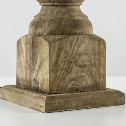 Straluma Robuuste lampvoet Cadore massief hout met brons> Tafellampen|Light and Living