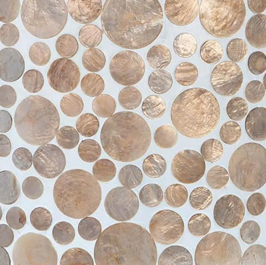 Straluma Romantische Schelpen wandlamp coin beige> Schelpenlampen|Woonkamerlampen