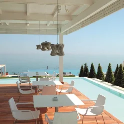 Straluma Ronde buiten hanglamp donker beige IP44><noscript><img width=