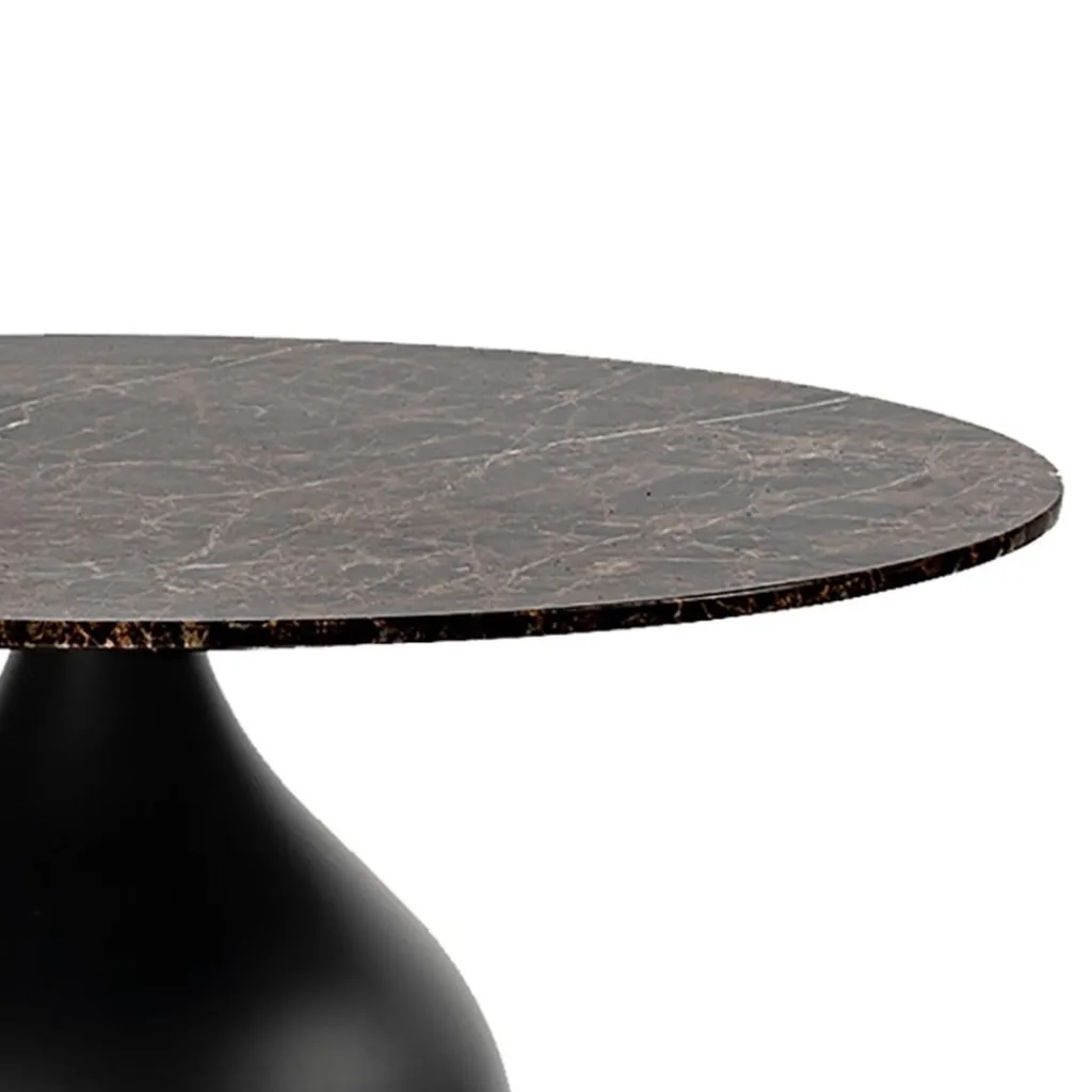 Straluma Ronde eetkamertafel bruin marmer Ø120 cm> Eettafels