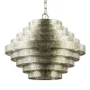 Straluma Ronde hanglamp metaal oud zilver 55 cm> Eettafellampen|Eetkamerverlichting