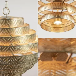 Straluma Ronde hanglamp metaal oud zilver 55 cm><noscript><img width=