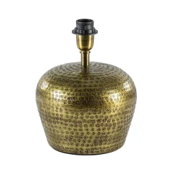 Straluma Ronde lampvoet Gondia antiek brons exclusief kap> Tafellampen|Lampenvoeten