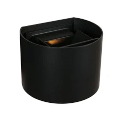 Straluma Ronde LED buitenlamp zwart inclusief lichtsensor> Wandlampen|Buitenlampen