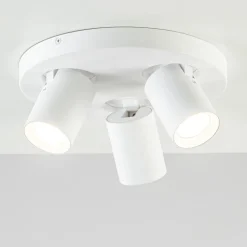 Straluma Ronde 3-lichts opbouwspot mat wit> Opbouwspots|Woonkamerlampen