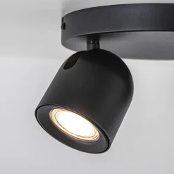 Straluma Ronde opbouwspot 2-lichts zwart GU10><noscript><img width=