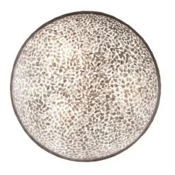 Straluma Ronde schelpen wandlamp wit/parelmoer 60 cm> Schelpenlampen|Halverlichting