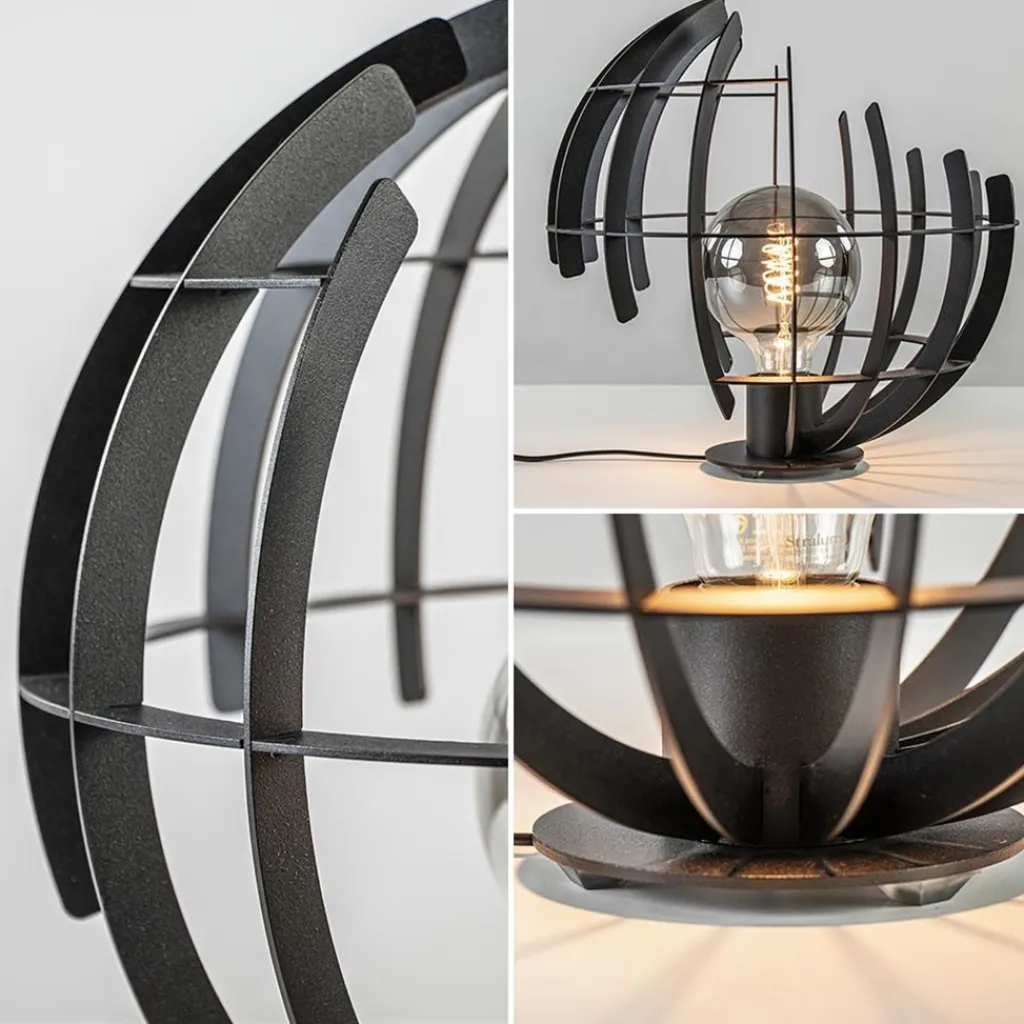 Straluma Ronde tafellamp Terra 35 cm zwart metaal> Tafellampen|Design Verlichting