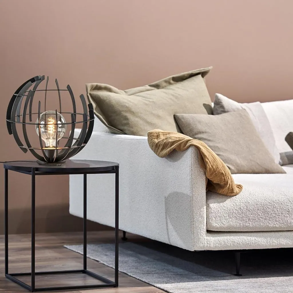 Straluma Ronde tafellamp Terra 35 cm zwart metaal> Tafellampen|Design Verlichting